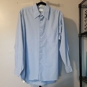 <VAN HEUSEN> Long Sleeve Blue Dress Shirt